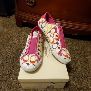 Coach laceless sneakers